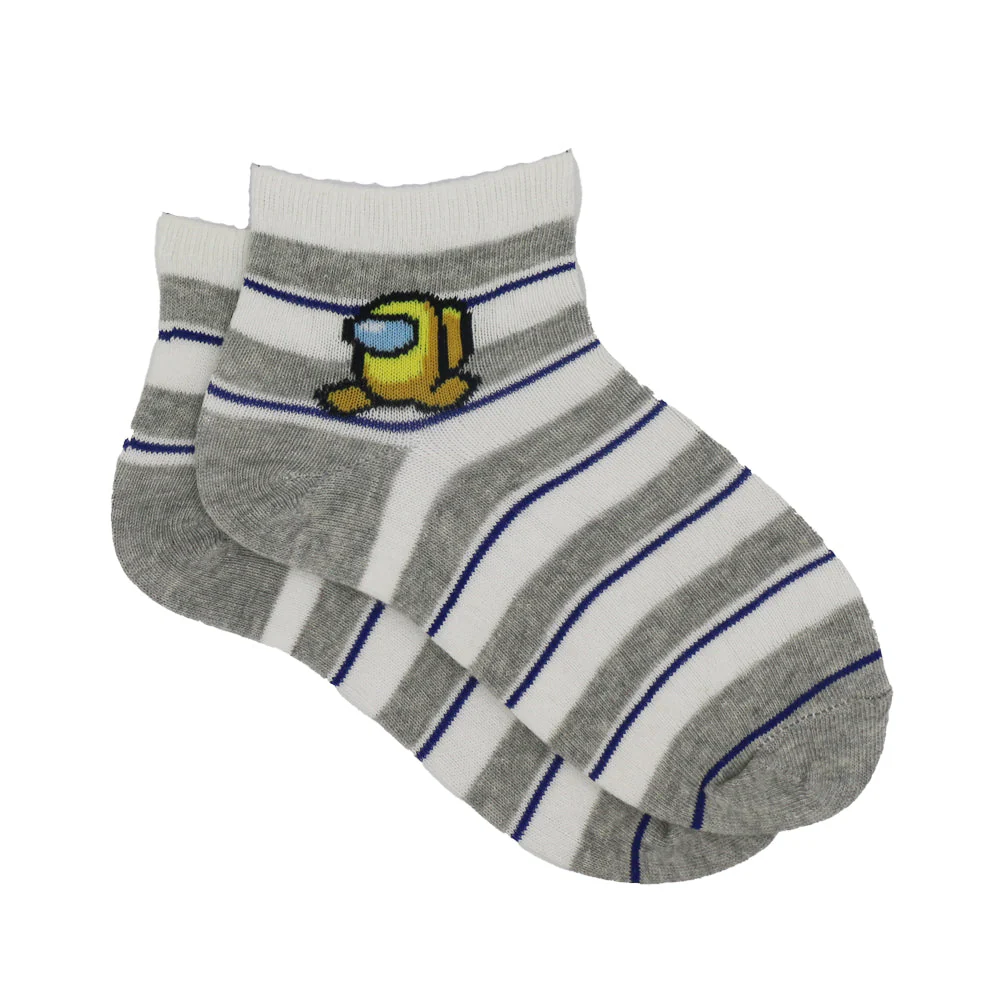 AMONG US GREY ANKLE SOCKS