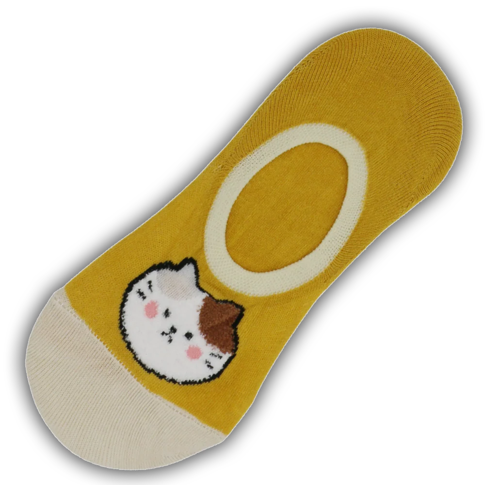 ANGRY CAT NO SHOW SOCKS GREEN