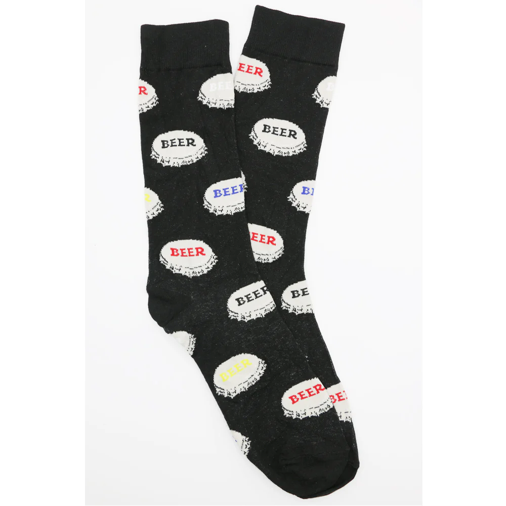 BEER BOTTLE CAP SOCKS