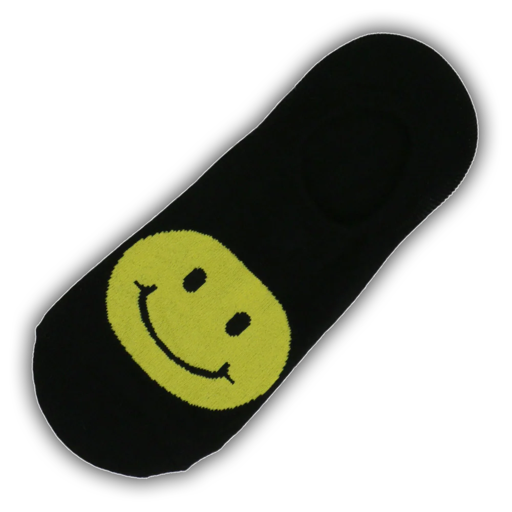 BIG SMILEY FACE NO SHOW SOCKS