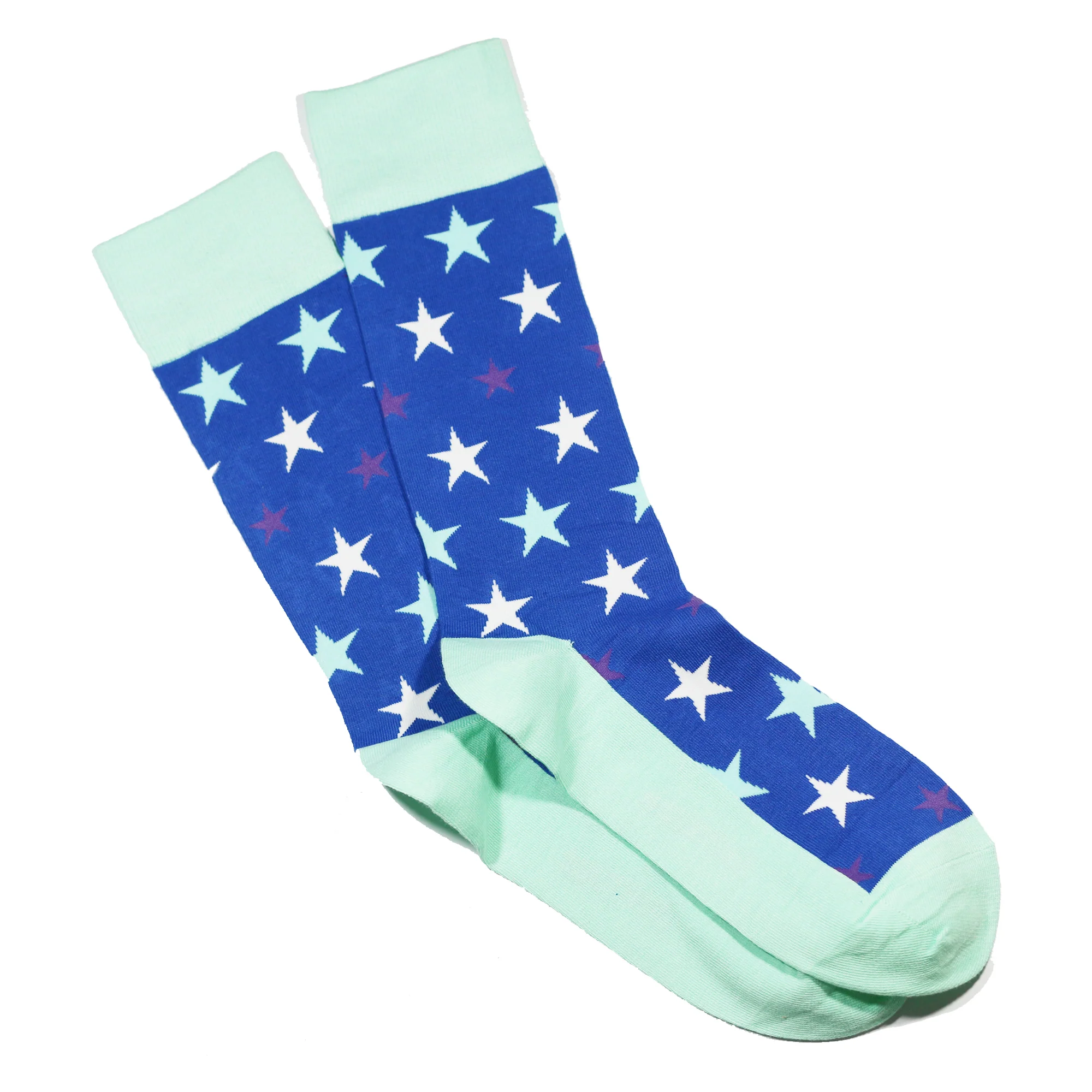 BLUE STAR PRINT SOCKS - Image 2