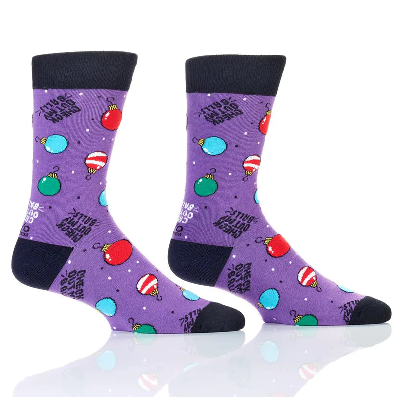 CHECK OUT MY BALLS CREW SOCKS