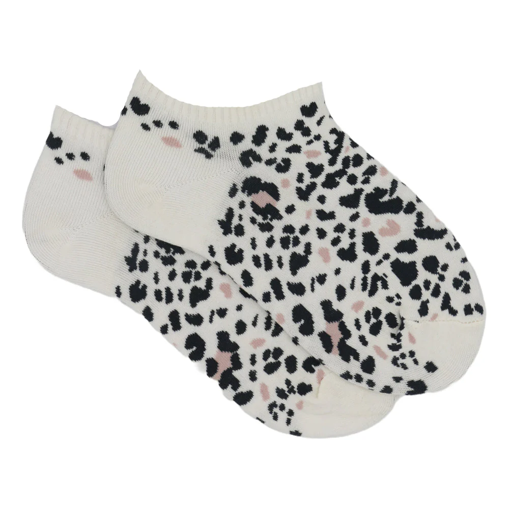 CHEETAH PRINT ANKLE SOCKS