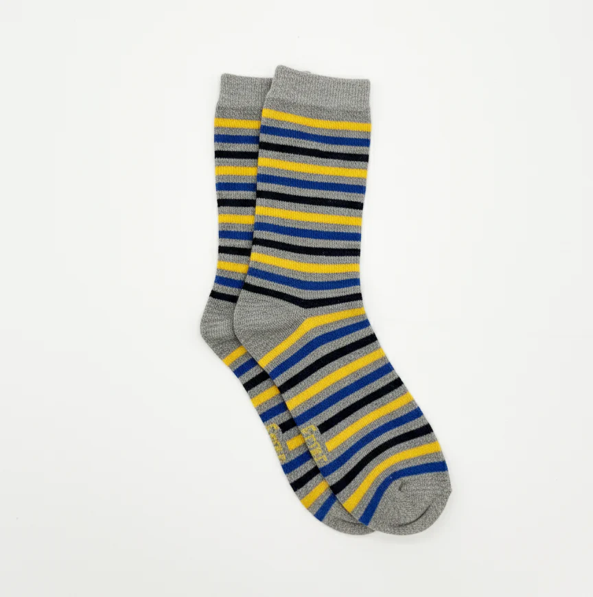 CLASSIC MULTI-STRIPE CREW SOCKS