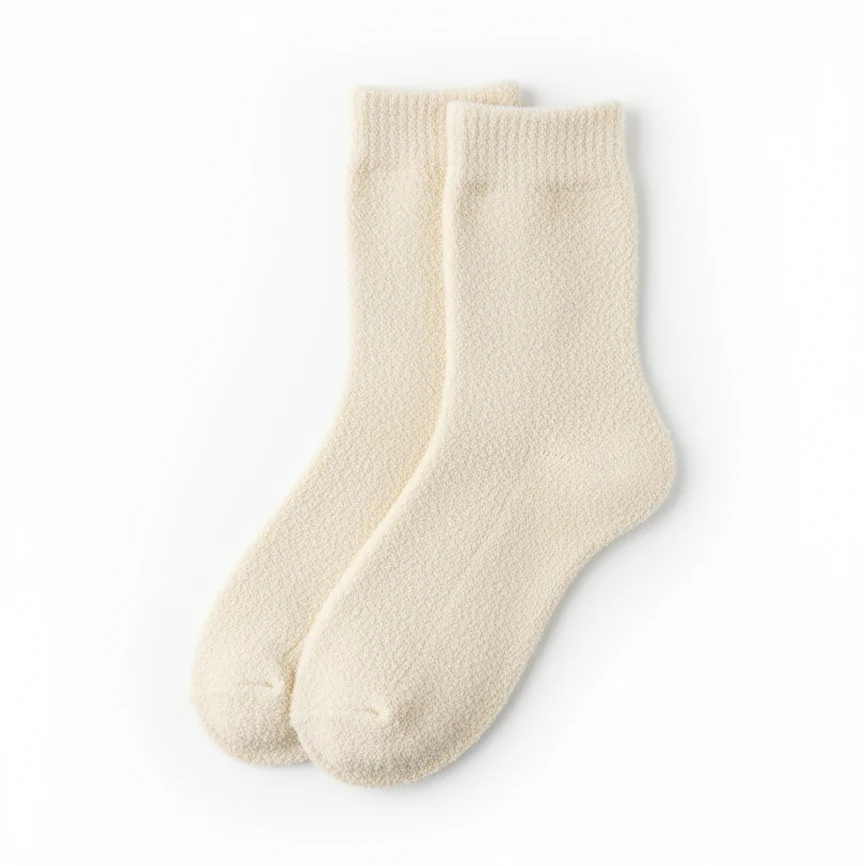 CLOUD CREAM FUZZY SLIPPER WARM SOCKS