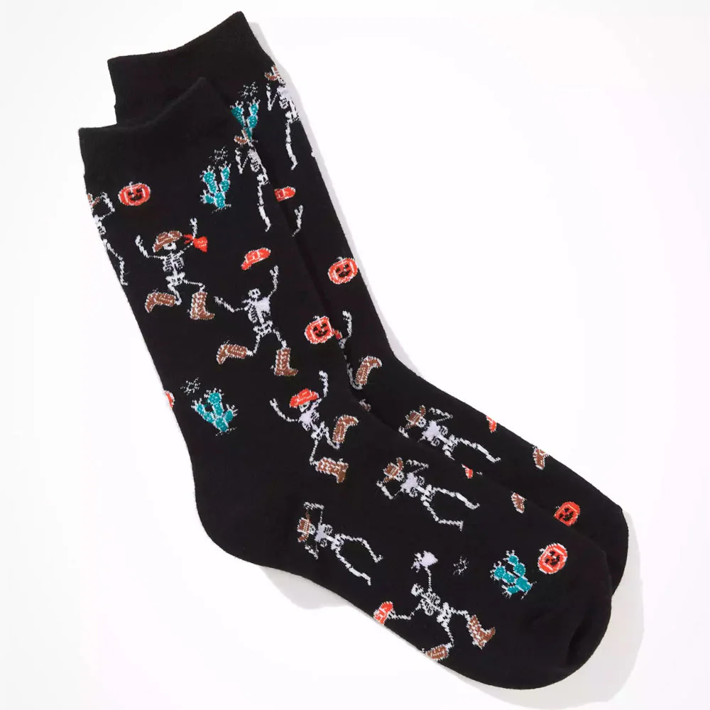 COWBOY SKELETON SOCK - GLOW IN THE DARK SOCKS