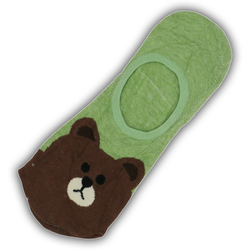 CUTE BEAR NO SHOW SOCKS