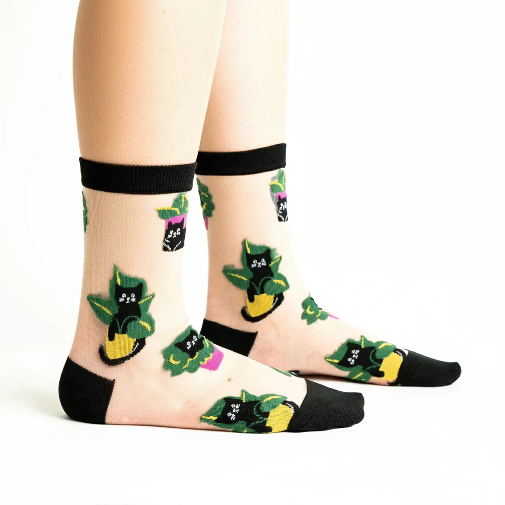 CUTE CAT NET SOCKS - Image 2