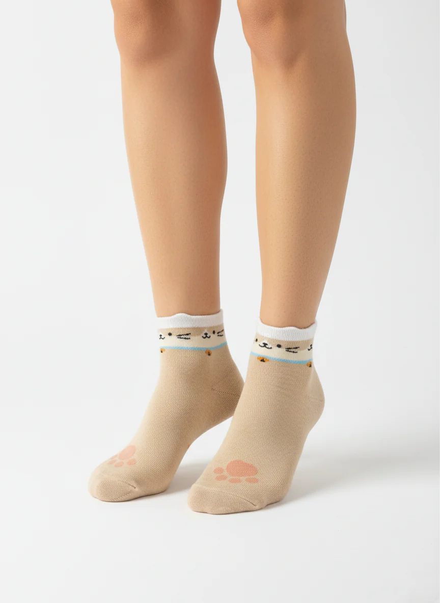 CUTE CAT PAW ANKLE SOCKS