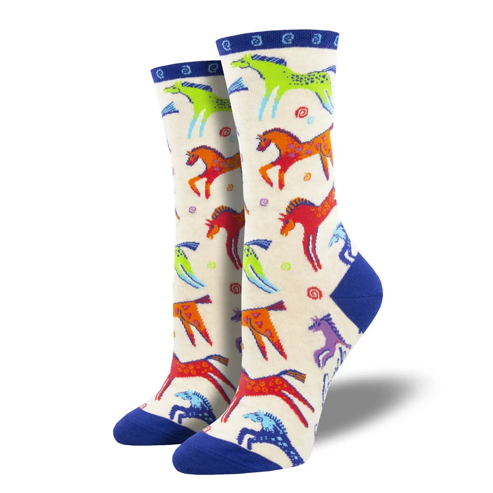 LAUREL BURCH "DANCING HORSES" SOCKS - Image 3