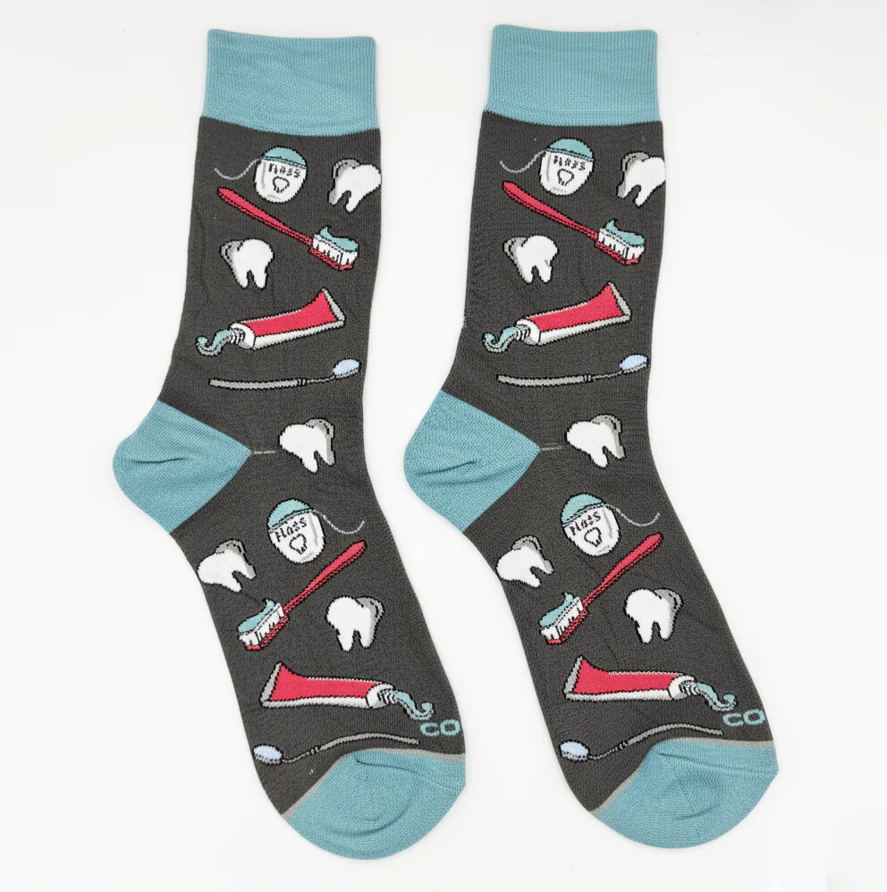DENTAL HEALTH PATTERN CREW SOCKS