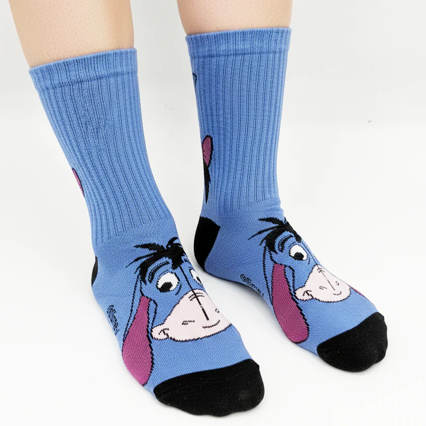 DISNEY EEYORE "BLUE DAYS" CHARACTER SOCKS 7-10 YRS