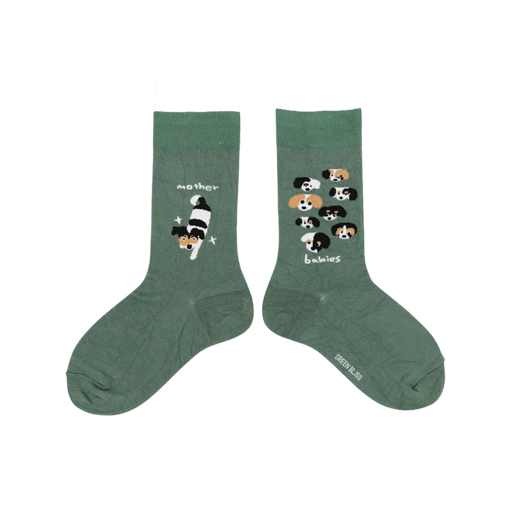 DOG MOTHER AND BABIES SOCKS