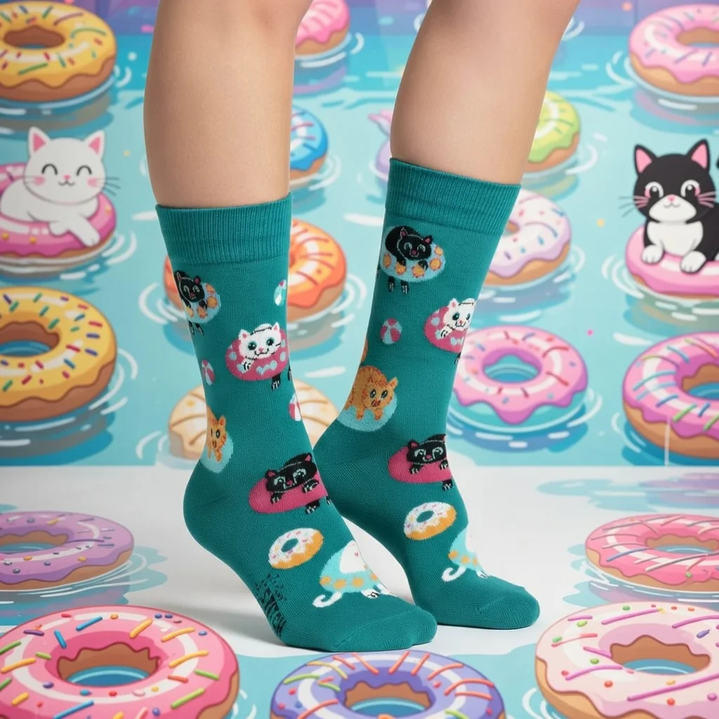 DONUT POOL SIDE CAT PARTY CREW