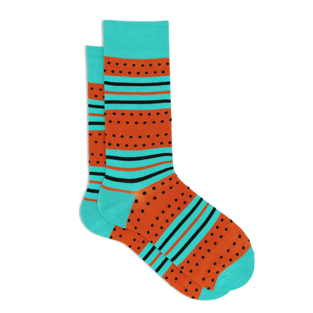 DOTS AND STRIPE SOCKS