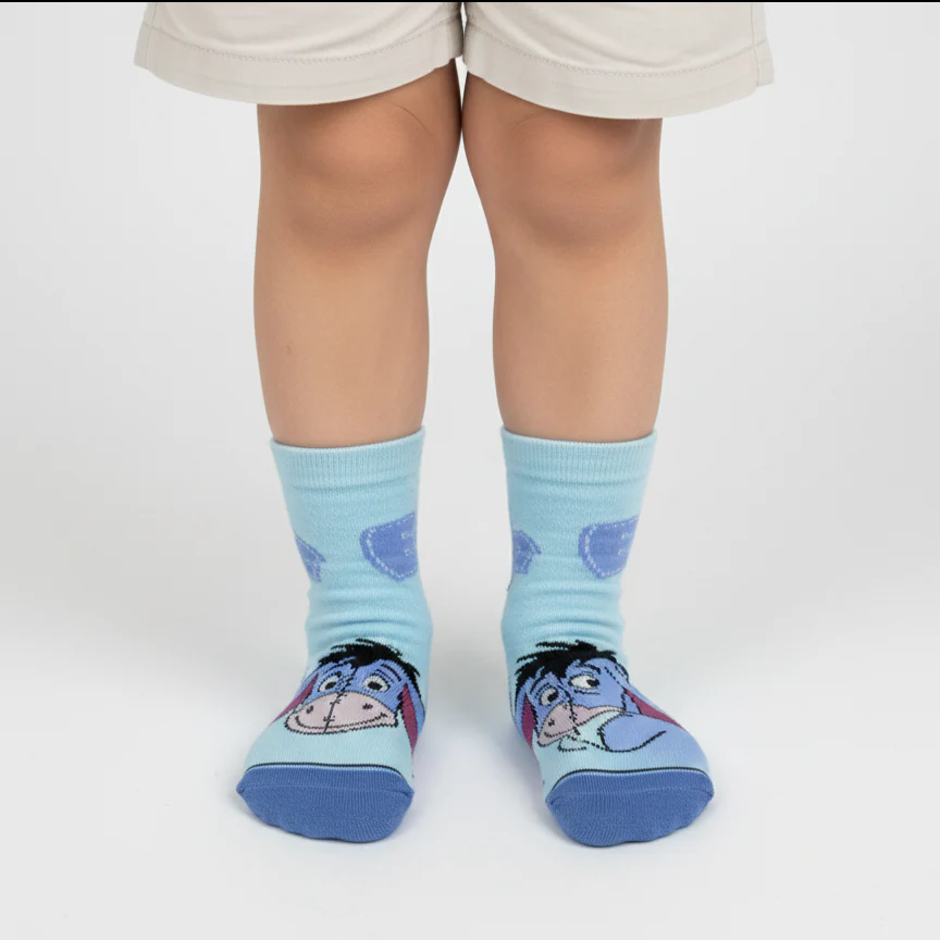 EEYORE "CHEERFUL BLUE" CHARACTER SOCKS