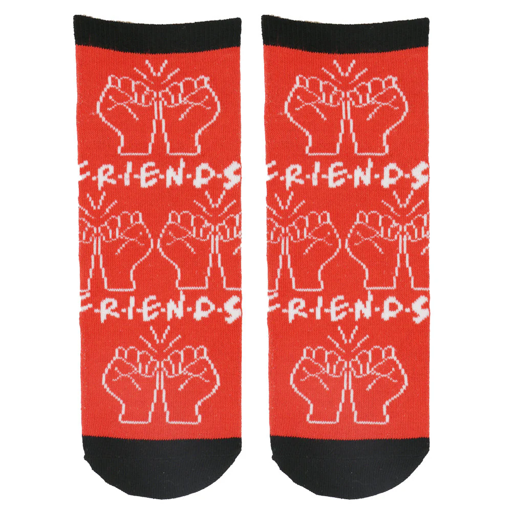 F.R.I.E.N.D.S "THE FRIENDLY FINGER" RED ANKLE SOCKS