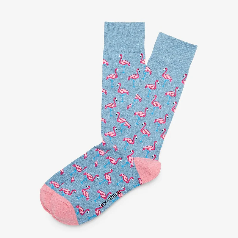 FLAMINGO PRINT SOCKS