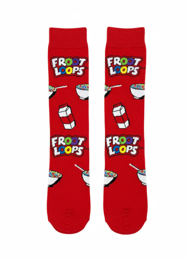 FROOT LOOPS CEREAL PATTERN CREW SOCKS - Image 3