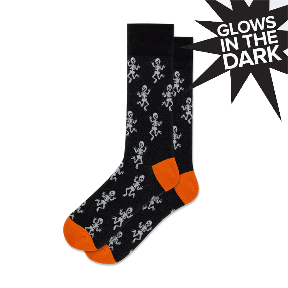 GLOW IN THE DARK SKELETON SOCKS