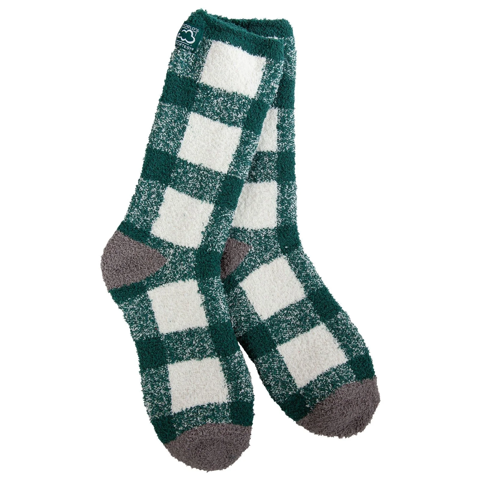 PLAID FUZZY WARM SOCKS - Image 2