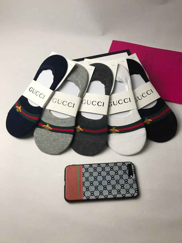 GUCCI NO SHOW SOCKS PACK OF 5