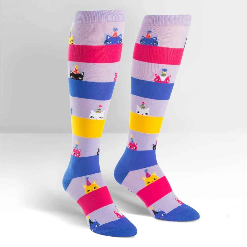 HAPPY PURRDAY KNEE HIGH SOCKS