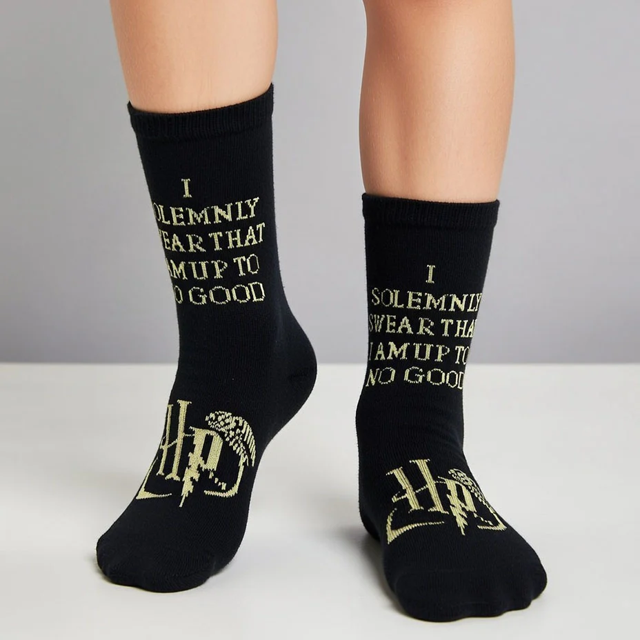 HARRY POTTER MARAUDER'S MAP CREW SOCKS (7-10 YRS) - Image 2