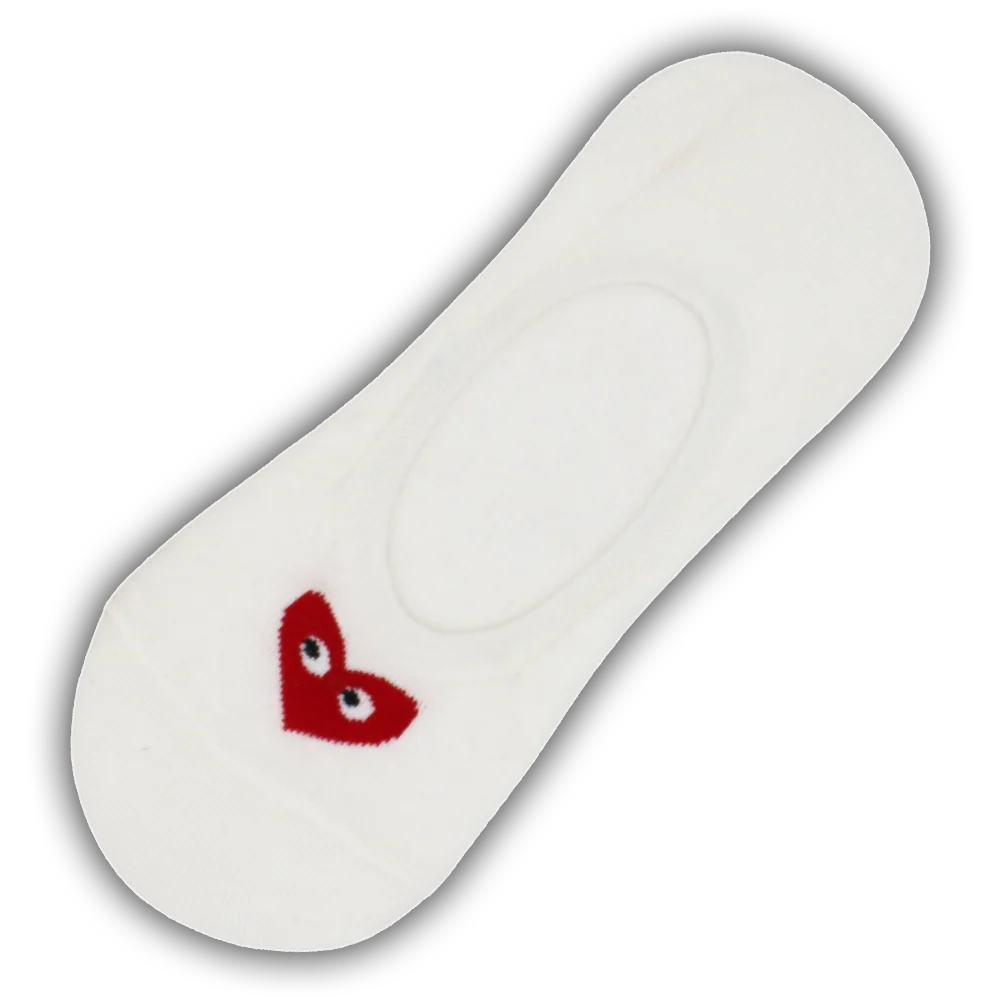 HEARTS NO SHOW SOCKS WHITE
