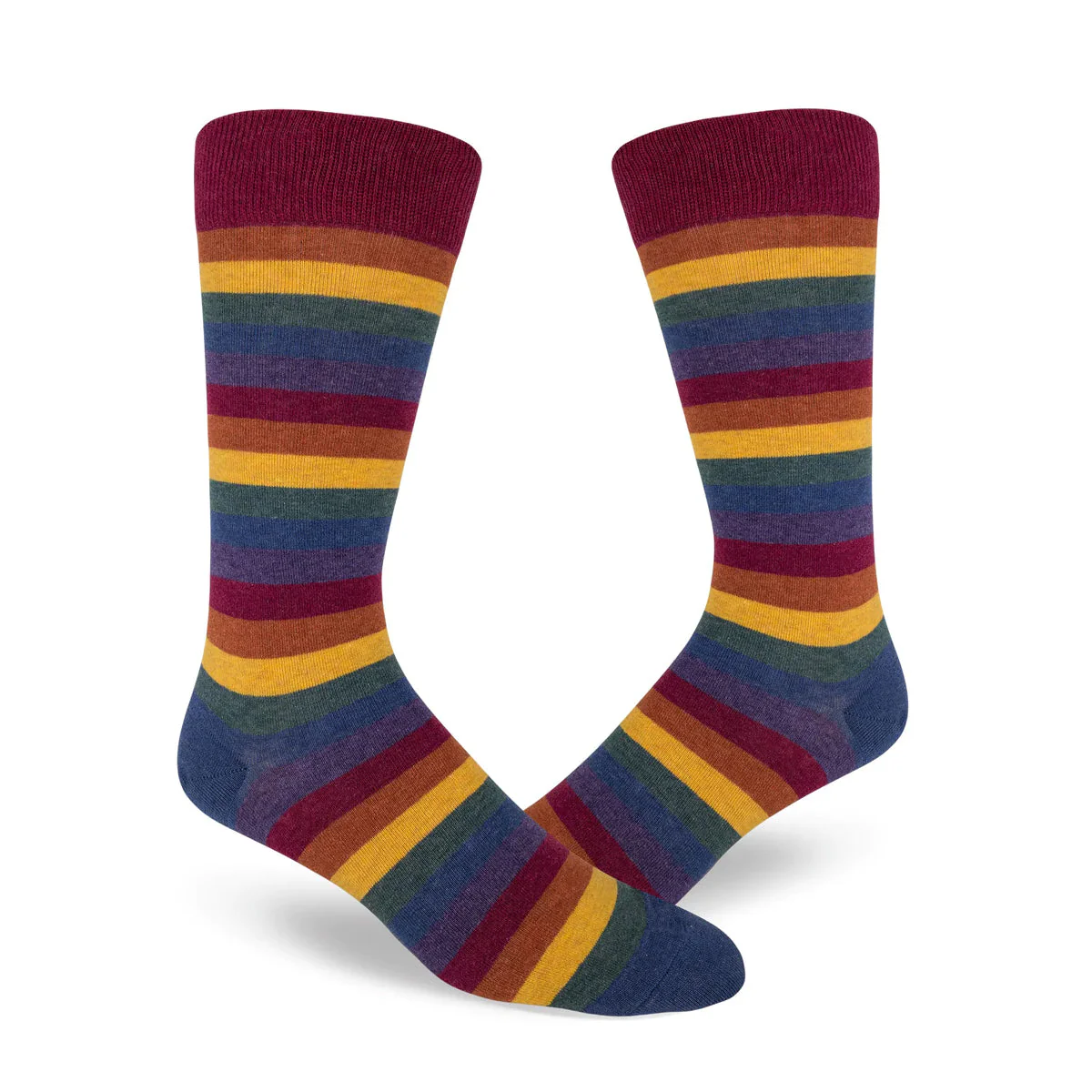 HEATHER RAINBOW STRIPED SOCKS