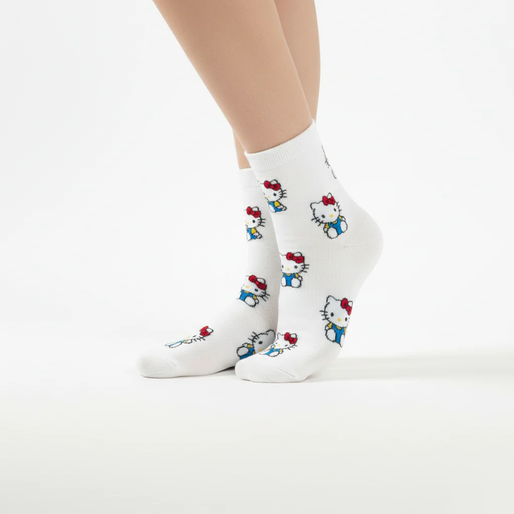 HELLO KITTY ALL-OVER PRINT SOCKS - Image 2