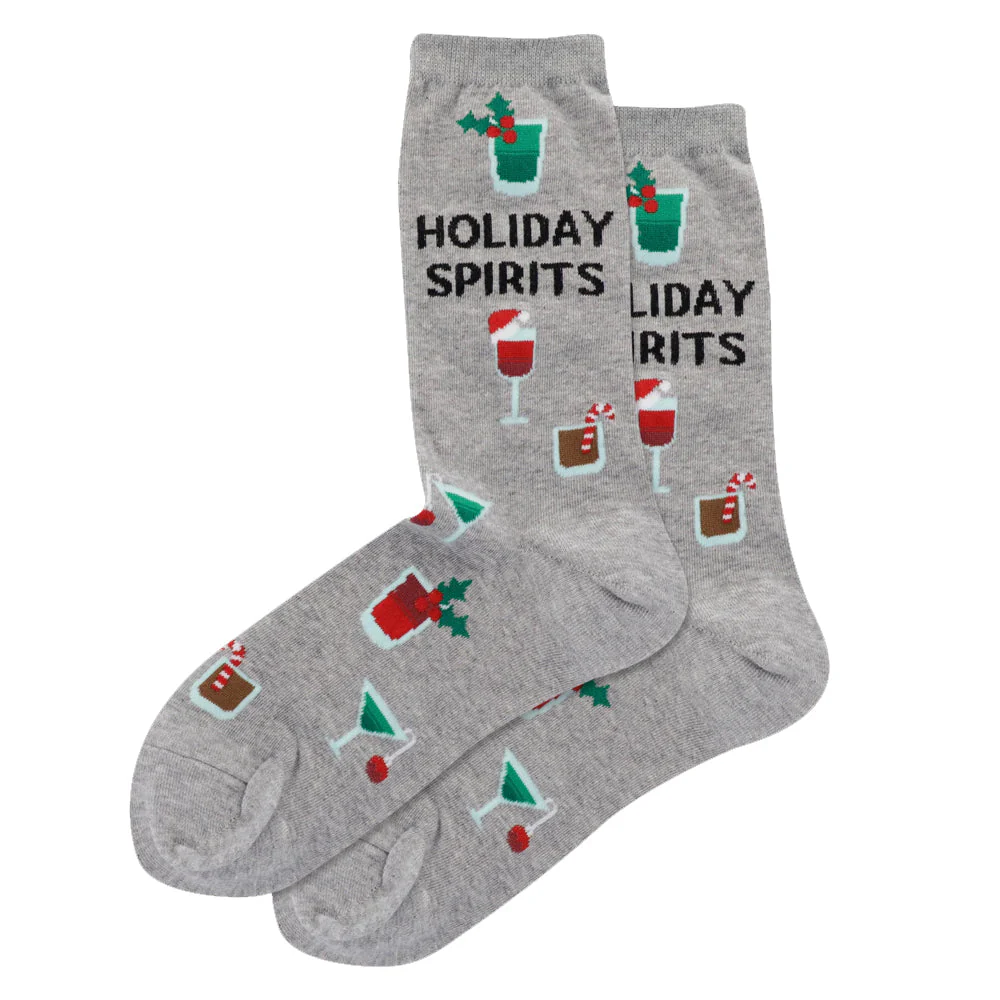 HOLIDAY SPIRITS CREW SOCKS