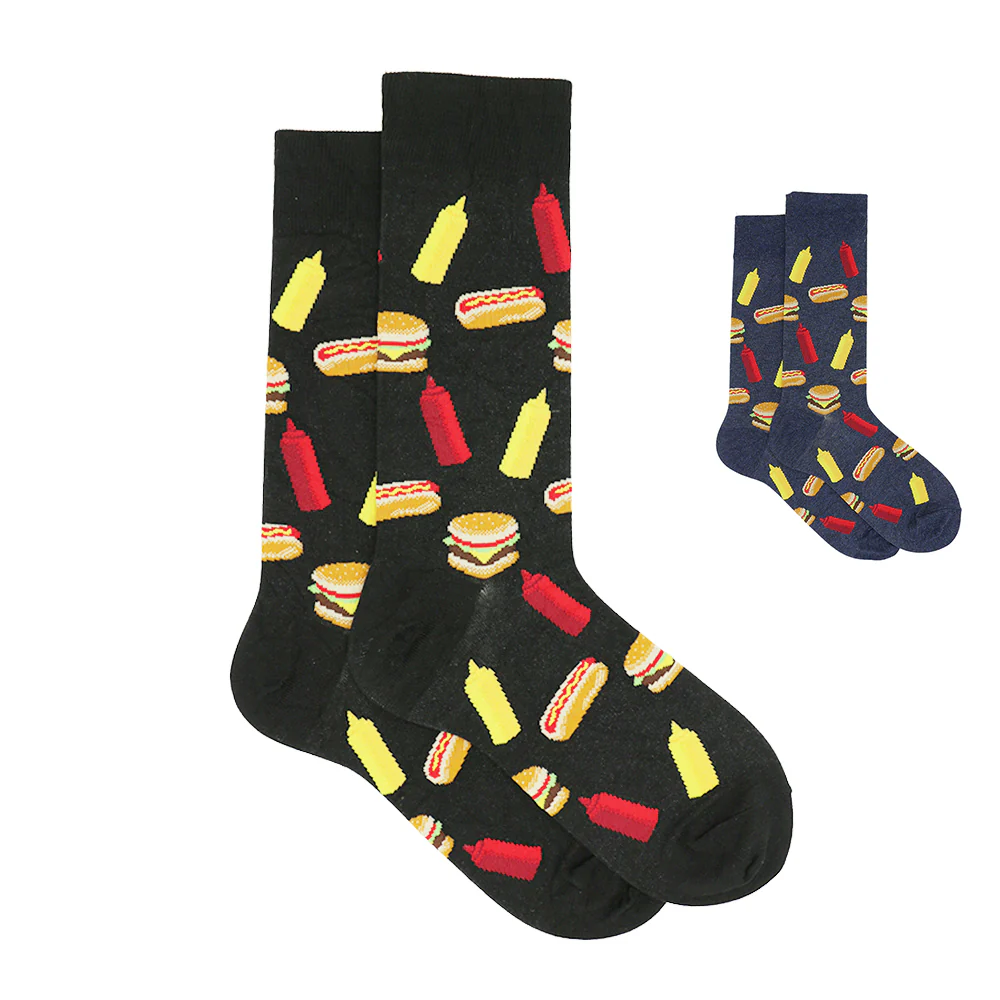 HOTDOG AND KETCHUP SOCKS