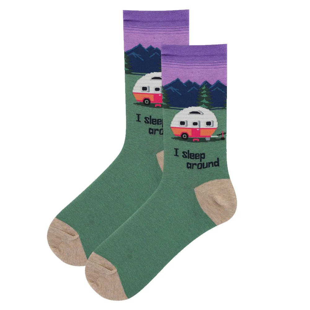  I SLEEP AROUND CREW SOCK