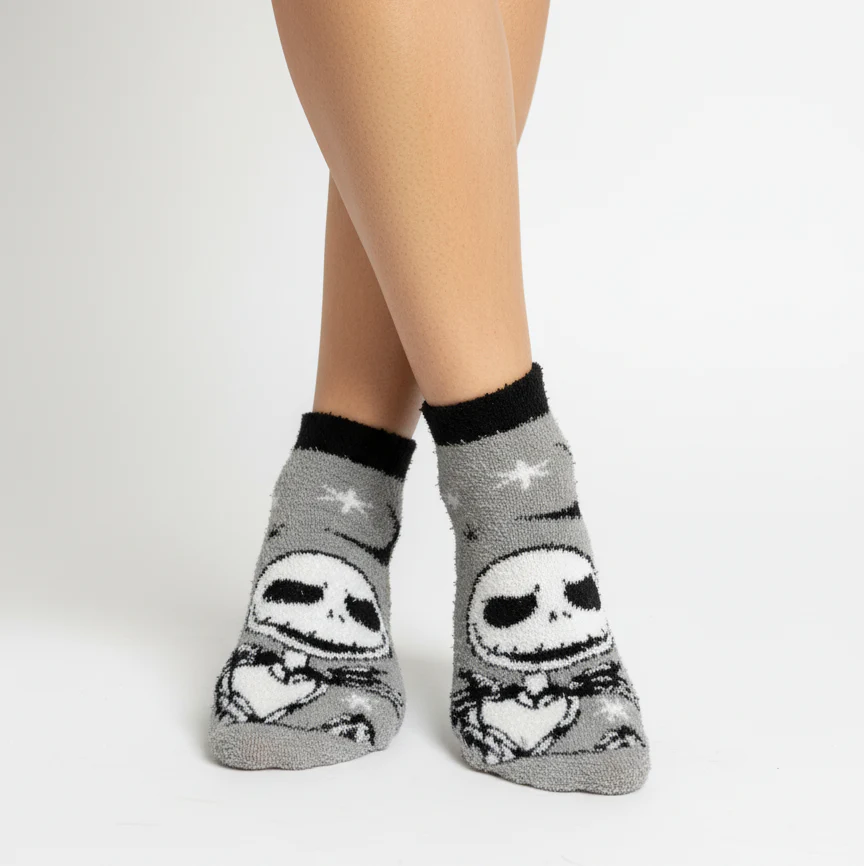 JACK SKELLINGTON SPOOKY COMFORT COZY WARM SOCKS