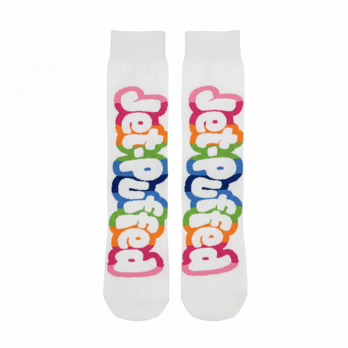 JET-PUFFED RAINBOW LOGO SOCKS