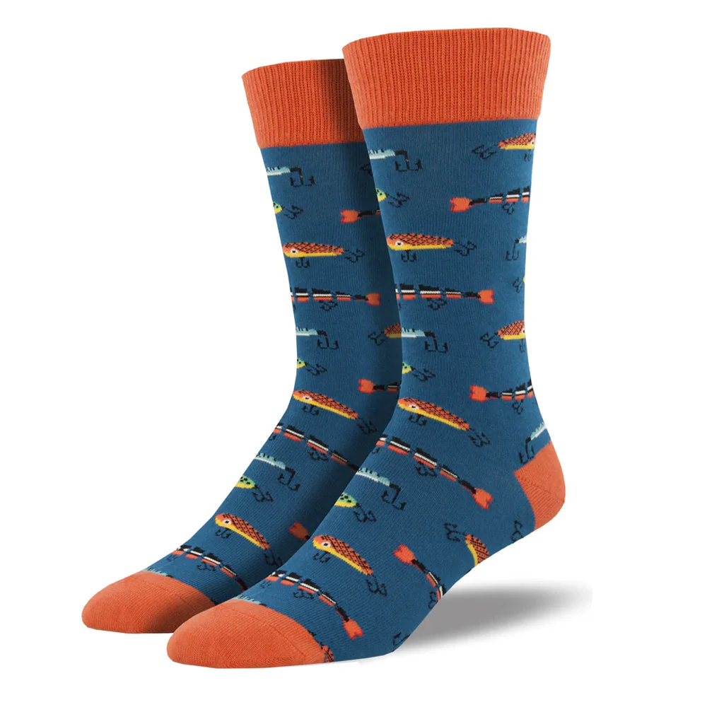 "JUST FISHIN'" SOCKS
