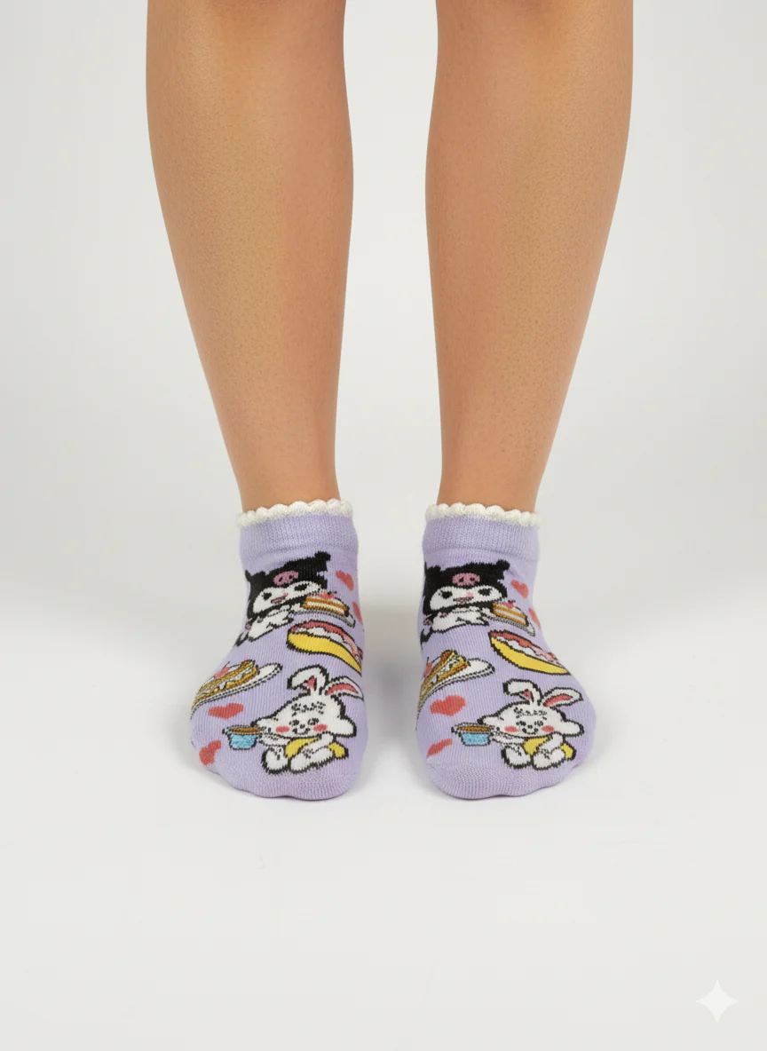 KUROMI FAST FOOD FRIENDS SOCKS