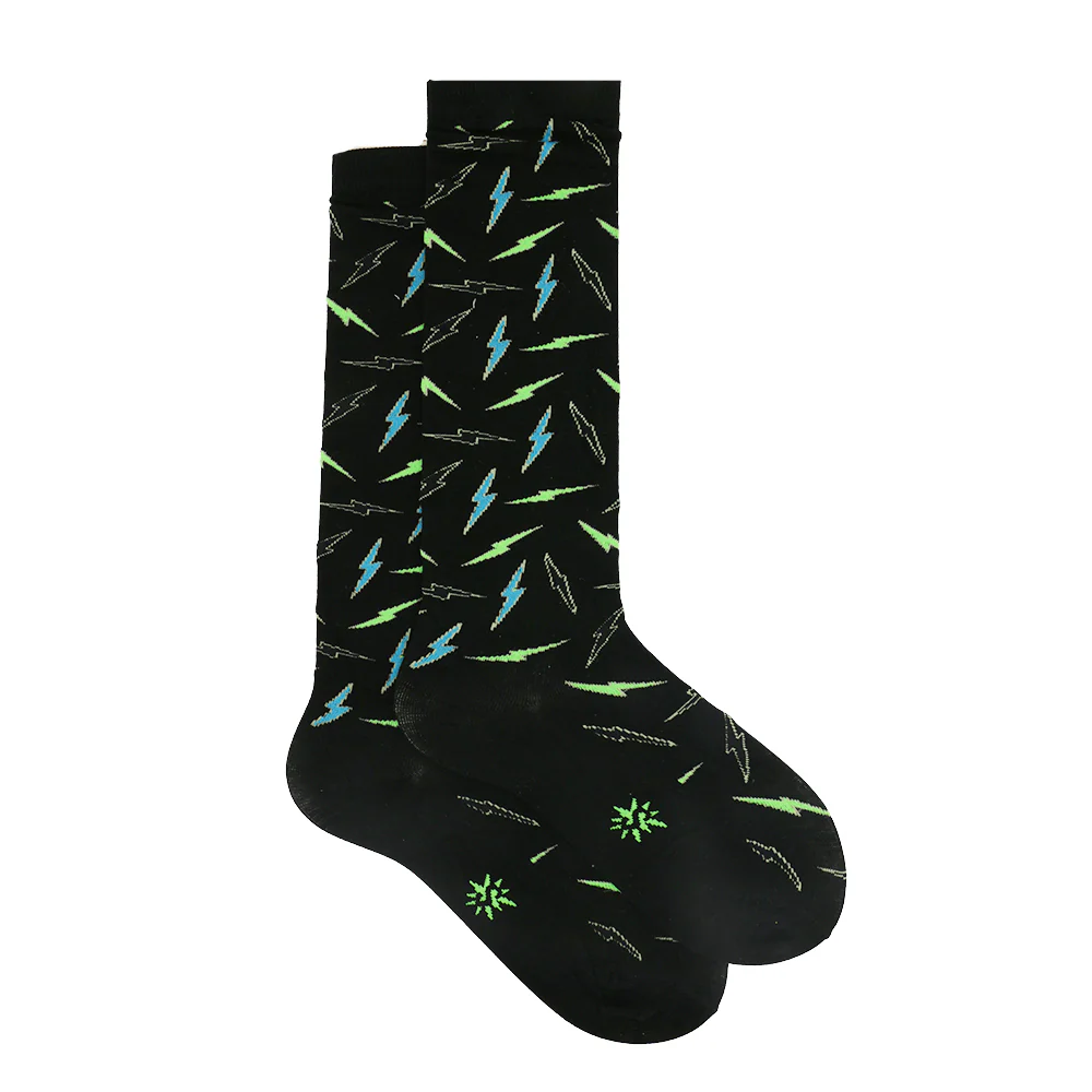 LIGHTNING BOLT KNEE HIGH SOCKS