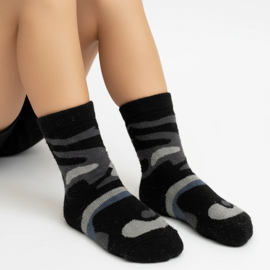 LITTLE RECRUIT CAMO WARM SOCKS (2-5yrs)