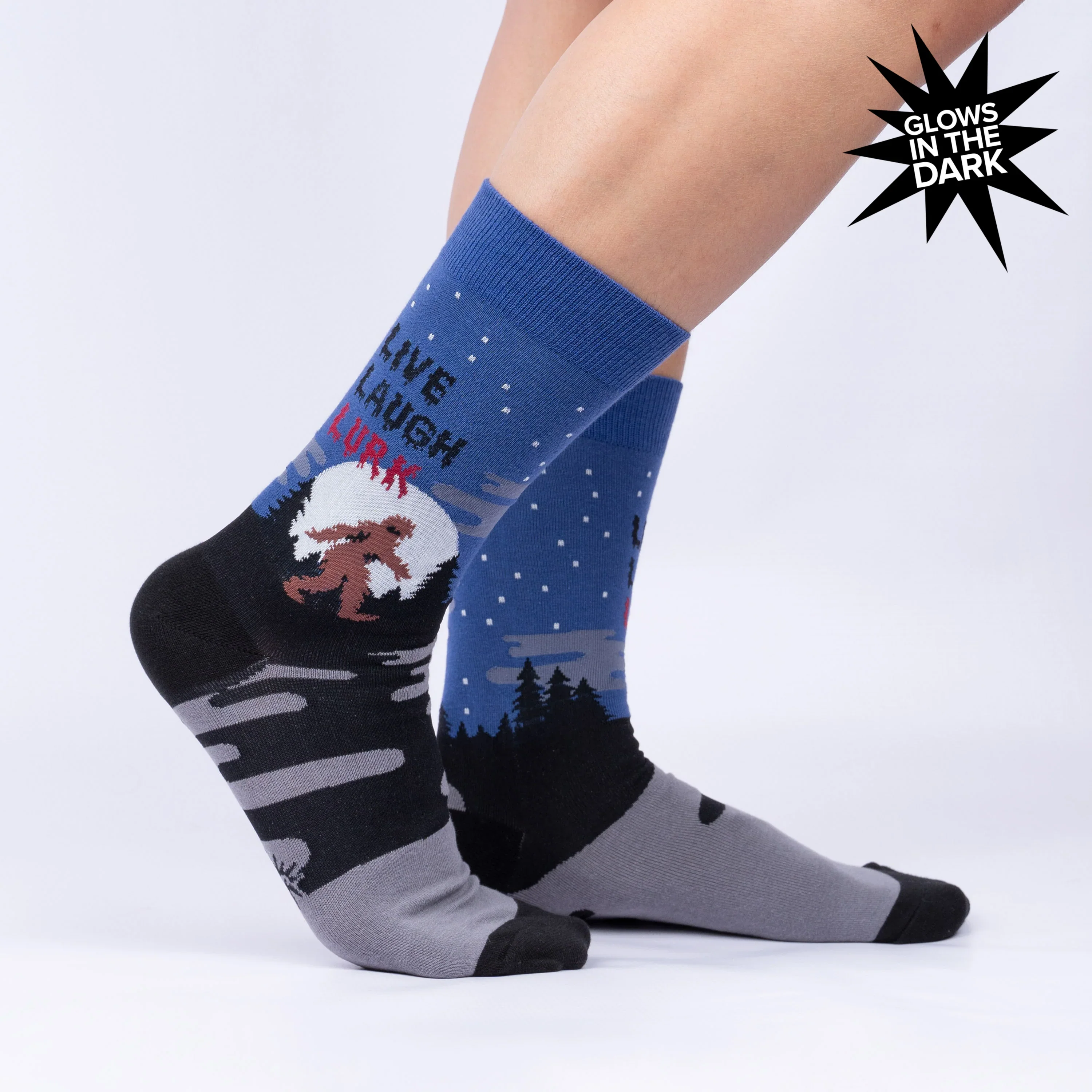 LIVE, LAUGH, LURK CREW SOCKS