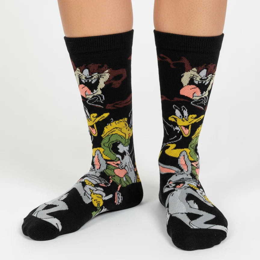 LOONEY TUNES "THE WHOLE GANG" BLACK CREW
