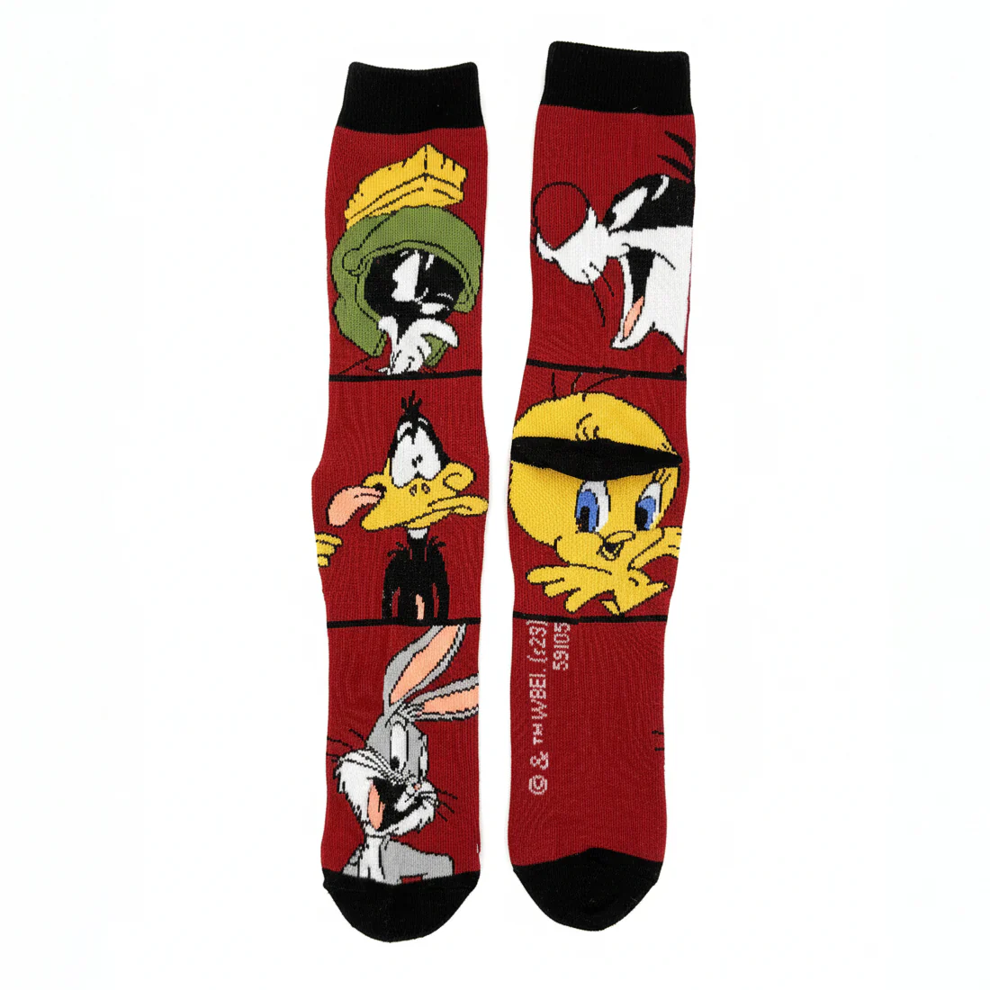 LOONEY TUNES "TRIPLE THREAT" RED SOCKS - Image 2
