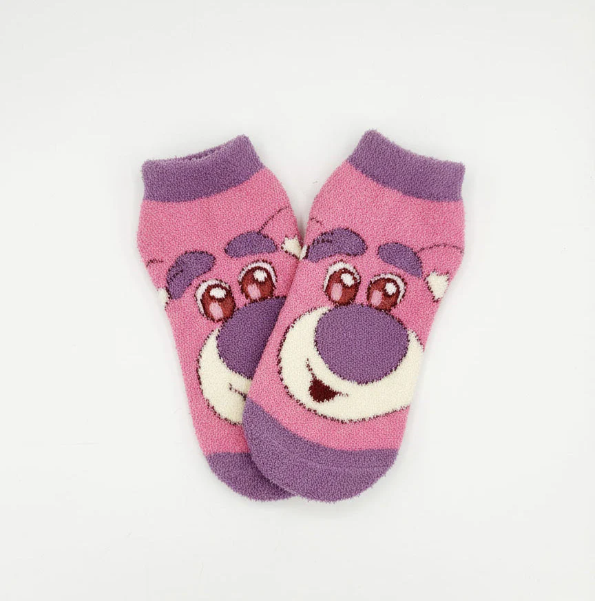 LOTSO HUGGIN' BEAR FLUFFY ANKLE COZY WARM SOCKS