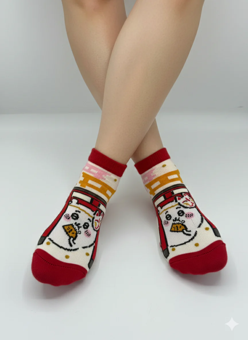 LUCKY NEKO CAT CREW SOCKS