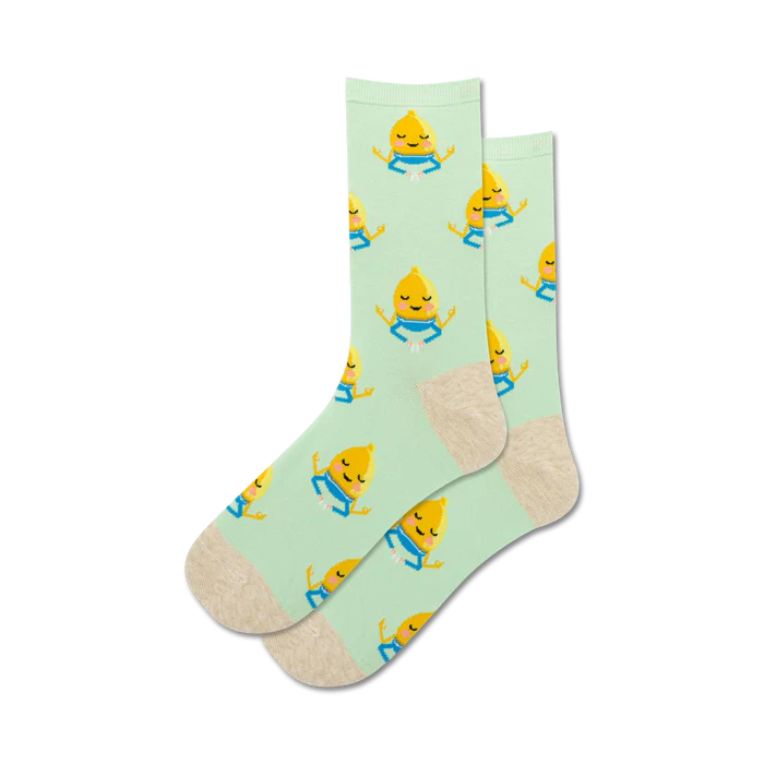 MEDITATING LEMON SOCKS