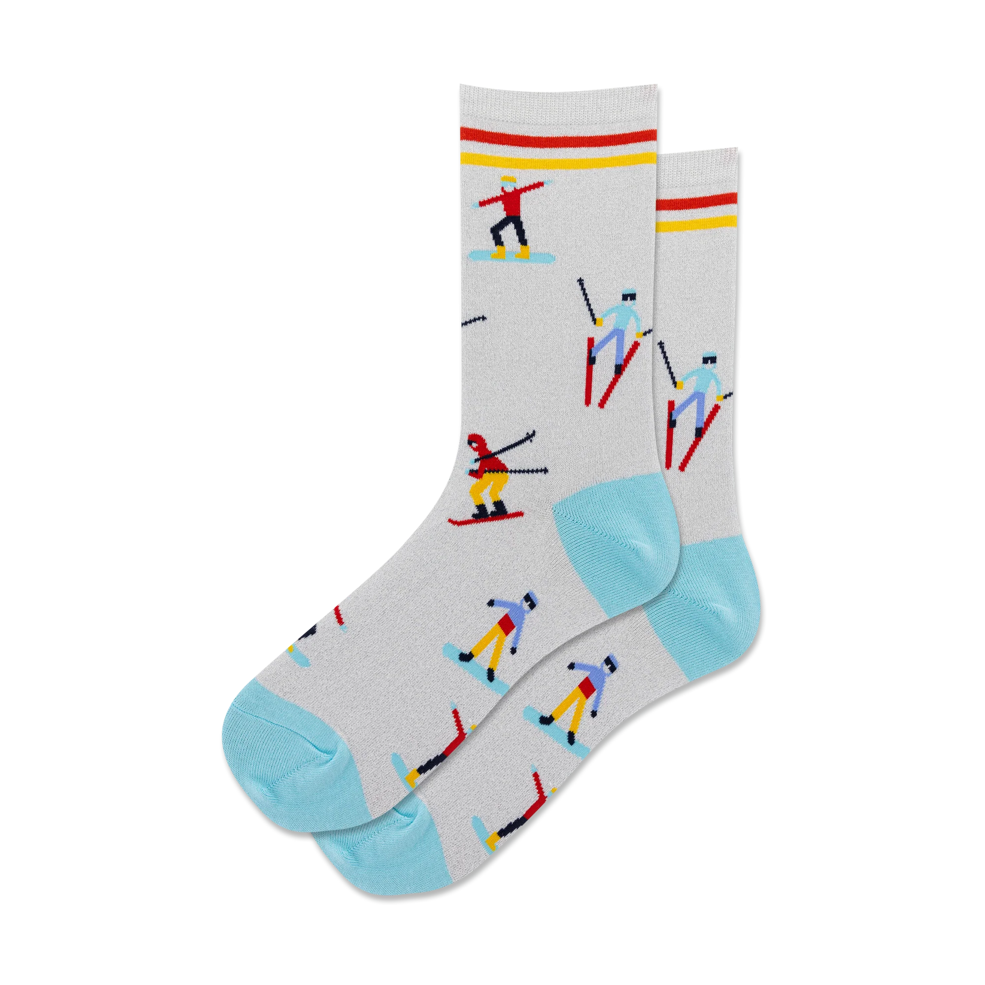 METALLIC SKIERS CREW SOCKS
