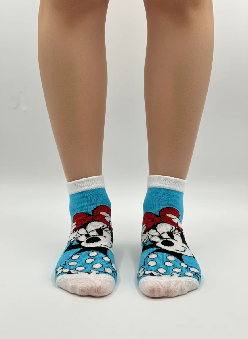 MINNIE MOUSE POLKA DOT ANKLE SOCKS