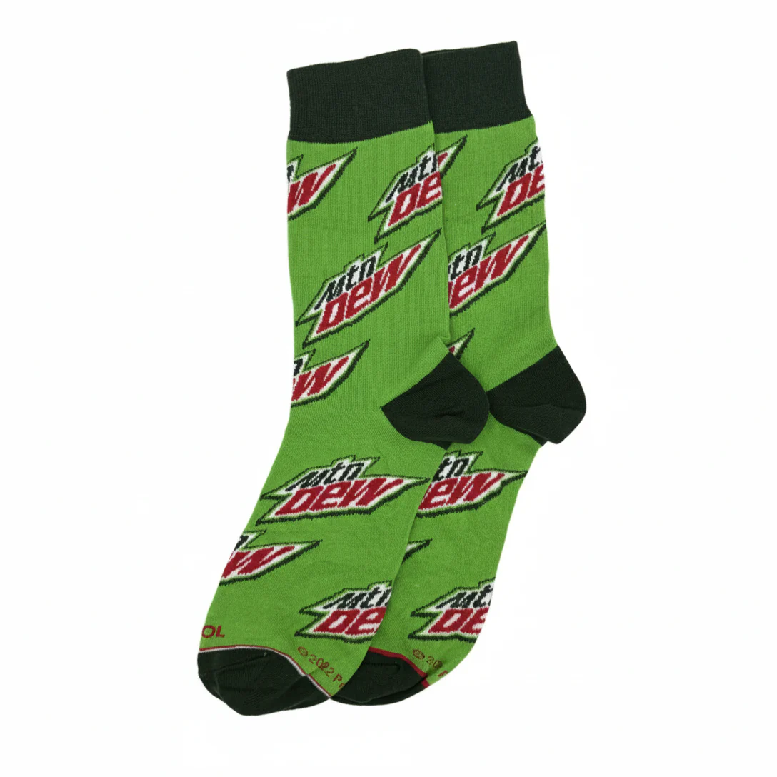 MOUNTAIN DEW "DO THE DEW" LOGO SOCKS - Image 2