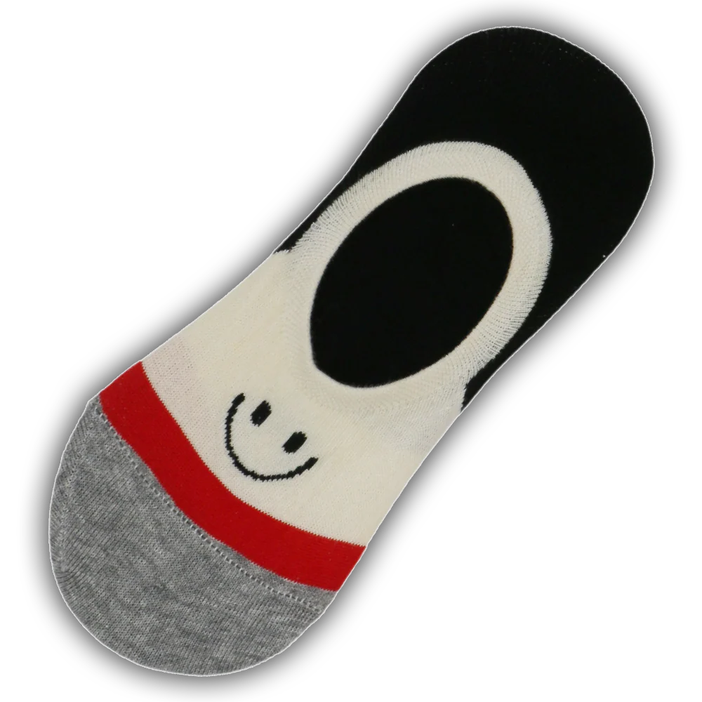 MULTI-COLOR SMILEY SOCKS HEATHER